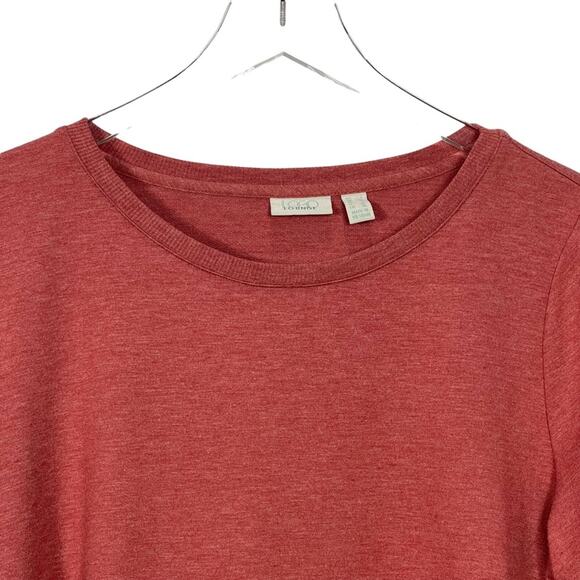 LOGO Lounge Lori Goldstein French Terry Top Embroidered Hem Size Large - Picture 2 of 8